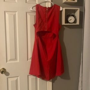 Never worn red dress with open back